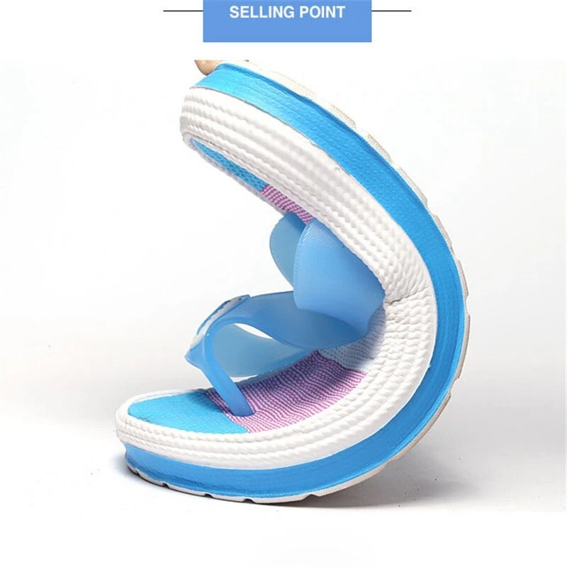 Sandalias de Playa Duraderas Chanclas Informales Masaje Mujer Cuña Zapatos Mujeres Foto 3 de 4