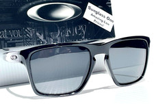 NEW Oakley SLIVER XL Shiny Black POLARIZED Galaxy Black Lens Sunglass 9341