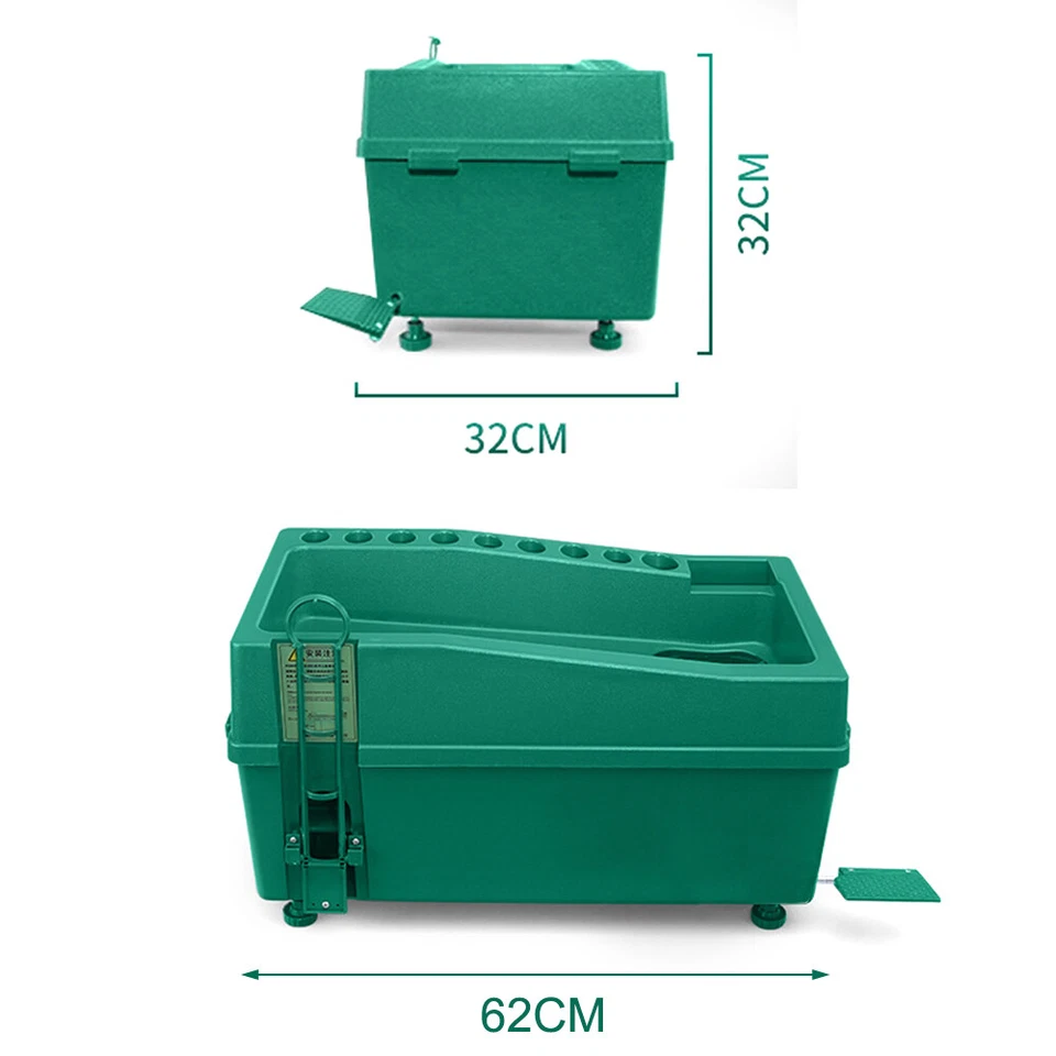 Dispenser palline da golf verde macchina tee up mazza da golf organizer con porta stecche - Immagine 3 di 4