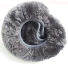 STEERING WHEEL COVER REAL LAMBSKIN STEERING WHEEL PROTECTOR STEERING WHEEL COVER ANTHRACITE Art. 19760