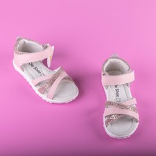 Girls Kids Leather Pink Sandals US 13 Size