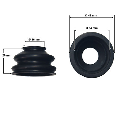 Spurstangenkopf Kugelkopf  Schutz Gummi Satz (2 St.) 16x34x26mm neu (Lo.g14)