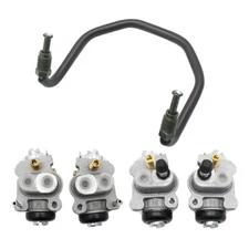 Front Brake Wheel Cylinders &Brake Pipe for Honda Rincon 650 Foreman Rubicon 500