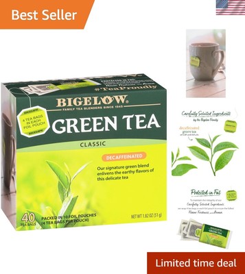 Enjoy Bigelow's 240 Count Decaffeinated Green Tea Bags   Kosher & Gluten-Free