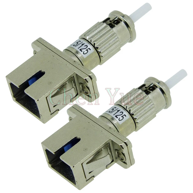 2pcs SC Female-ST Male Optica Adapter ST-SC flange Coupler Multimode MM 62.5/125 - Image 4 of 4