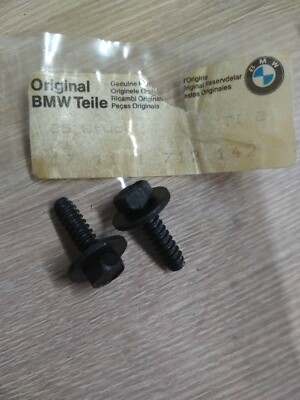 BMW E30-E36-E12 radiator hex head screws (2) !!NEW!! GENUINE 17111712142