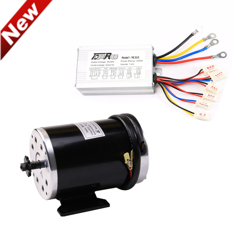 48V 1000W Brush Motor Kit Controller Electric Scooter Pit Dirt Bike ...