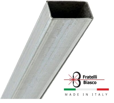 Tubo Rettangolare In Acciaio S235JR - 60x40x3 Mm, Lunghezza 800 Mm, Taglio Di Precisione