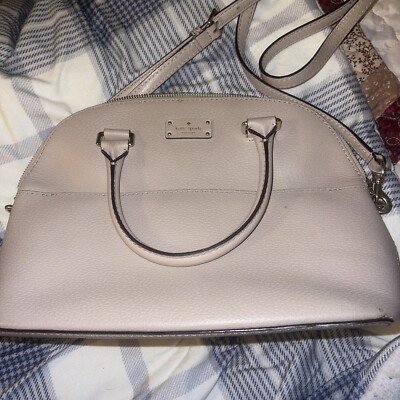 Authentic Kate Spade Grove Street Carli Medium Satchel Handbag in Rose  Beige