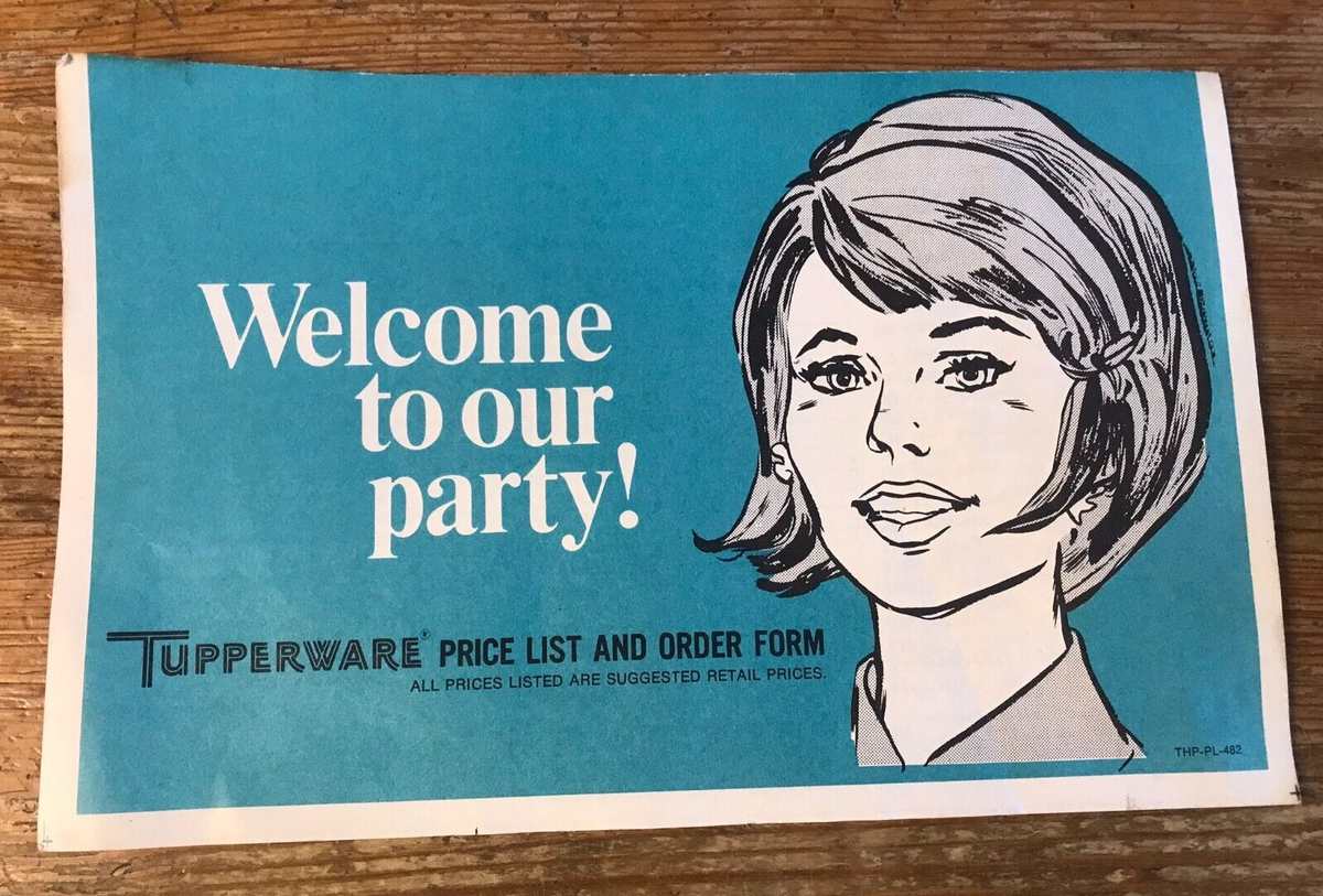 1973 Tupperware Price List and Order Form VTG Midcentury Kitchen
