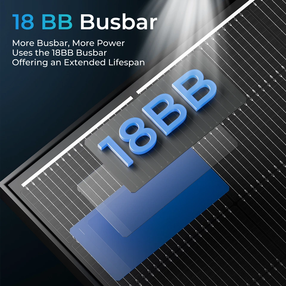 100W 120W 150W 170W 200W Solar Panel Kit 12V Mono Solar Panel RV Caravan Boat - Image 2 of 4