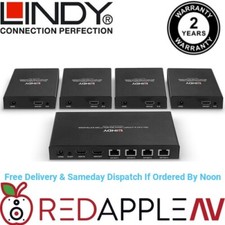 Lindy 70m Cat.6 4 Port 4K60 HDMI Splitter Extender With HDR Support