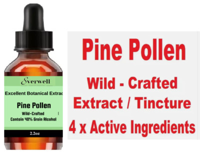 Best Quality Organic Pine Pollen Tincture/Extract. 4x Active Ingredients!