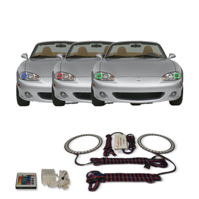 RGB Multi Color IR Headlight Halo kit for Mazda Miata 01-05