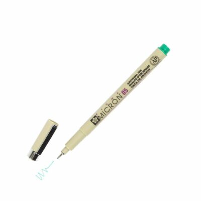 XSDK05-29 Sakura Pigma Micron 05 Marker Pen, 0.45mm Tip, Green, Pack of 1