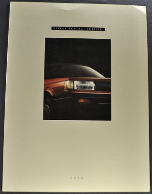 1993 Nissan Sentra Sedan Brochure Folder Nice Original 93 Canadian