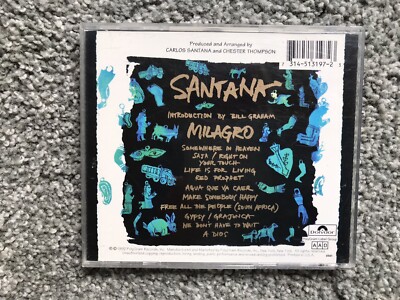 Santana Cd Milagro 1992 PolyGram Records VG Condition | eBay