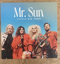 Little Big Town ENTIRE Band Signed 2022 Mr Sun Art Card Album Cover + CD SEALED