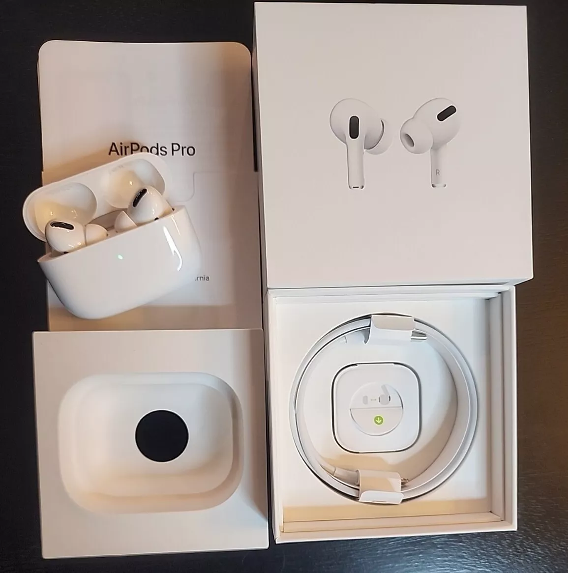 Apple AirPods Pro with Magsafe Wireless Charging Case open box