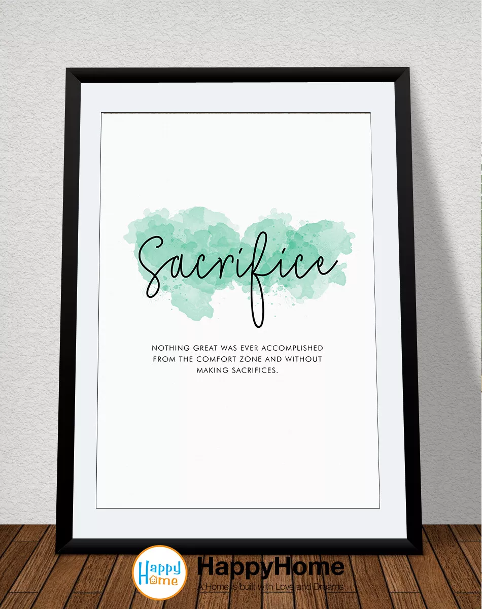 Sacrifice Definition Print Home Office Printable 