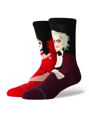 Stance Beetlejuice Dearly Beloved Crew Socken weinrot