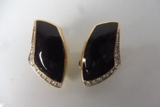 Pierre Lang Clips D'Oreilles,Boucles D'Oreilles , Plaqué Or, Émaillé, Poli