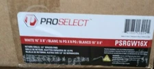 (1 BOX OF 20) NEW PRO SELECT 16X8 RG RTN AIR GRL 1/2 FIN WHIT PSRGW16X
