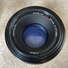 Lot Of 3 Minolta Maxxum AF Camera Lens  35-105, 35-70, And 50mm 1.7 Sold  As Is  