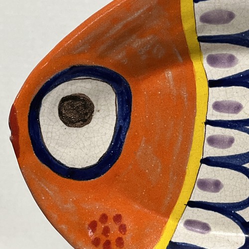 Vtg 15” Bright Color Giovanni Desimone Italian Pottery Fish Platter Hand Painted - Picture 2 of 9