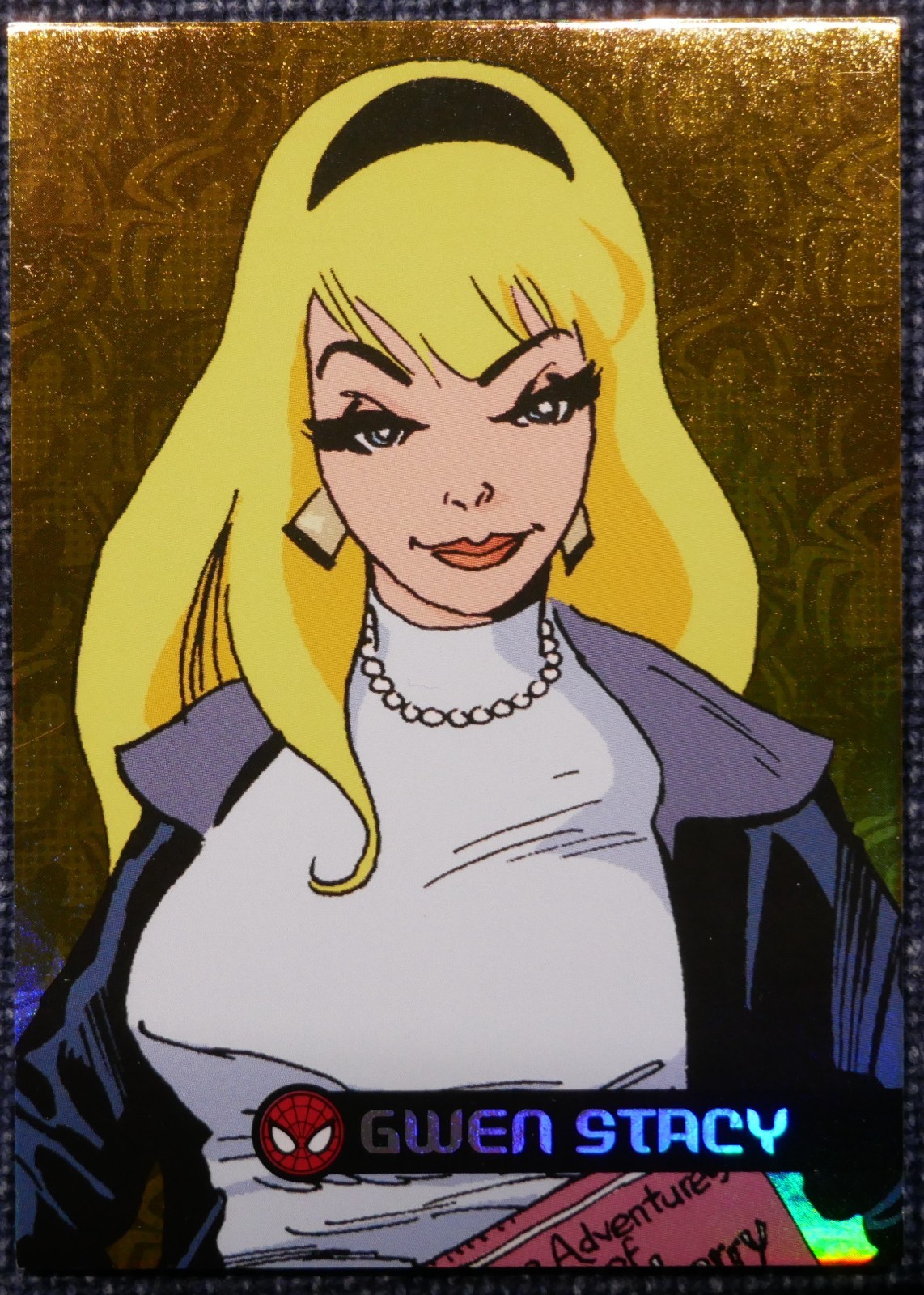 2017 Upper Deck Fleer Ultra Spider-Man Royal Foil /99 Gwen Stacy