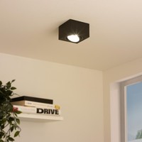 Led Aufbaustrahler Flach Eckig Schwenkbar 5W Warmweiß Dimmbar Schwarz 230V 38°