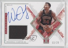 2019-20 Panini Impeccable Holo Silver 2/25 Wendell Carter Jr #EV-WCJ Auto im4