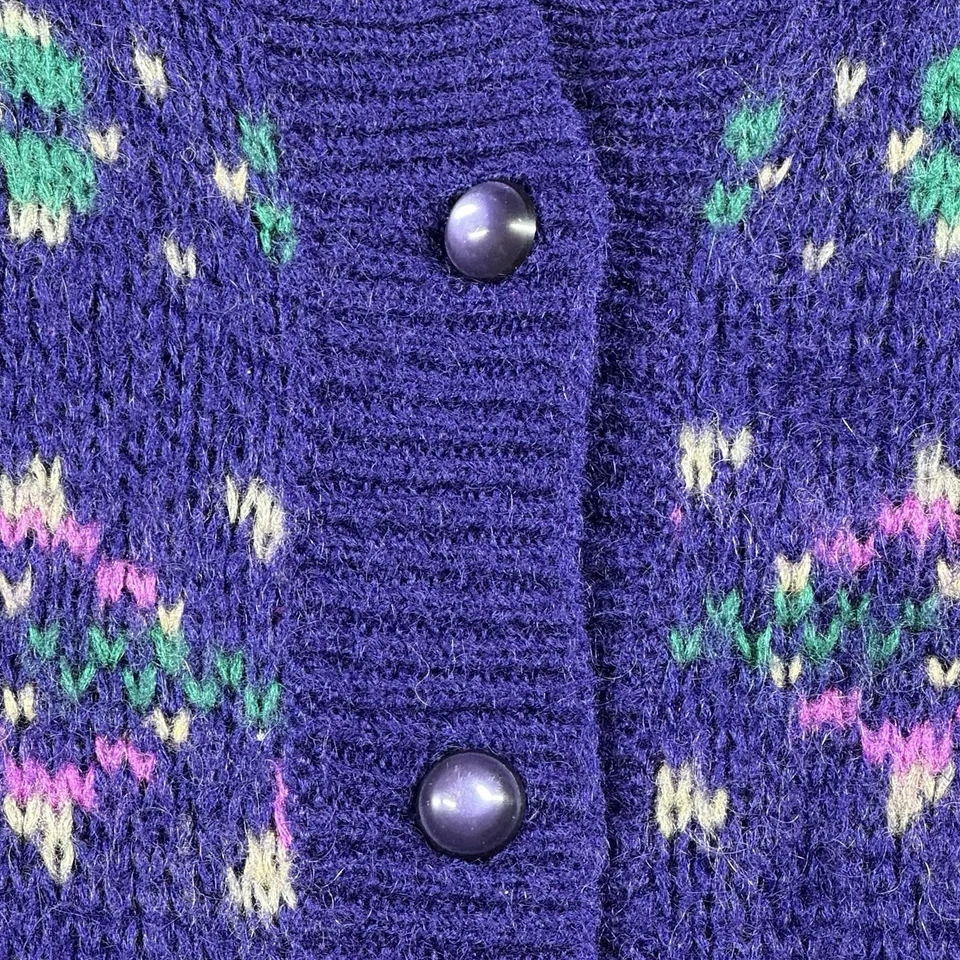 复古 United Colors Of Benetton 粗针织 Fair Isle Cardigan 毛衣 阅读 — 第 4/4 张图片