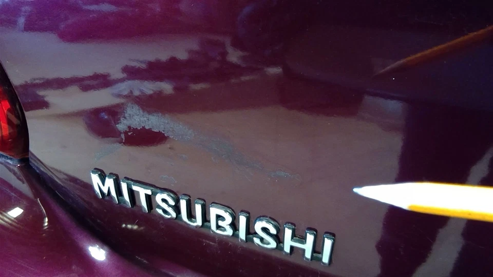 2017 17 Mitsubishi Mirage Trunk Lid Liftgate Tailgate Hatchback Maroon 113231 - Image 2 of 4