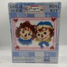 Raggedy Ann And Andy Classic Latch Hook Rug Kit 37802 NEW Vintage SEALED