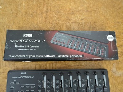 KORG nanoKONTROL2 Black Slim Line USB Midi CONTROLLER - Tested