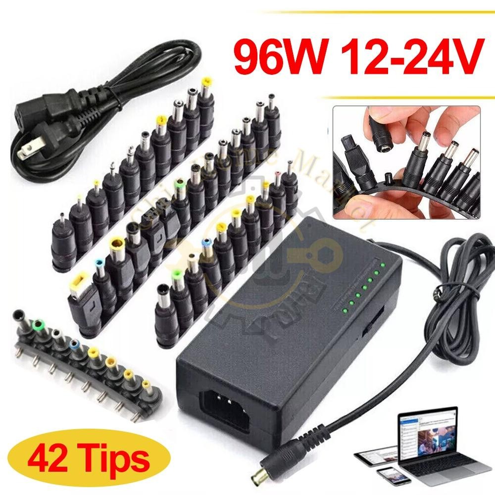 96W Universal Laptop Power Supply Charger Adapter w/ 42 Tips Notebook Charger US
