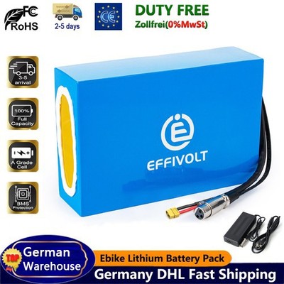 36V 48V 52V 60V 72V 40Ah Ebike Akku Lithium Batterie for E-Scooter 0~5000W Motor