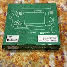 Wonderswan Wonder Swan  Bandai Console - Skeleton  Green In Box With Manual
