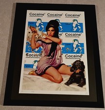 DEATH NYC ltd signed FRAMED graffiti art print 45x32cm Amy Winehouse x Ben Frost