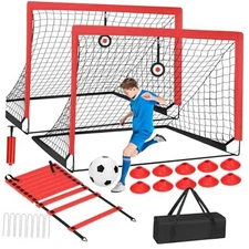 6' x 4' Soccer Goals Nets for Backyard Beach Pop Up Soccer Training Equipment 
