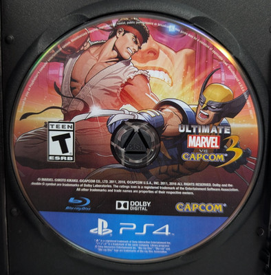 Ultimate Marvel vs. Capcom 3 Sony PlayStation 4 PS4 Game - Disc Only - Nice Cond