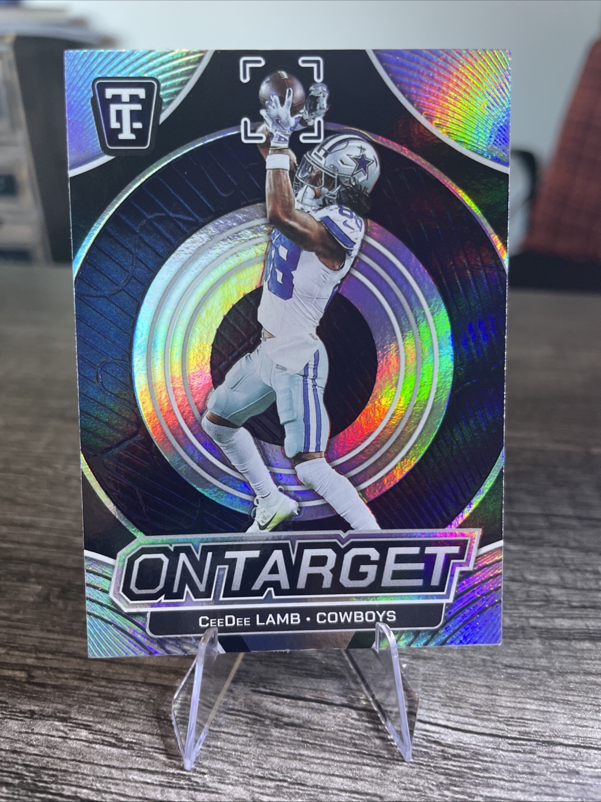 CeeDee Lamb - 2024 Panini Totally Certified - On Target MIRROR Insert #12