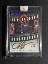 22-23 Noir VINCE CARTER Freeze Frame On-Card AUTOGRAPH /49 BOLD Gold Ink SEALED