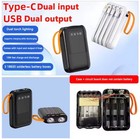 Rare🔥 3*18650 Power Bank Fast Charging Powerbank Portable Battery Charger Power