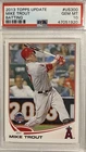 2013 Topps Update #US300 (Batting) Mike Trout Los Angeles Angels PSA 10