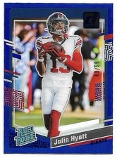 Jalin Hyatt /99 2023 Panini Clearly Donruss Rated Rookie Blue #65 Giants