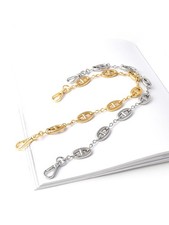 Gold Chain Strap for Designer Mini Shoulder Bag Replacement Bowling Purse Chain