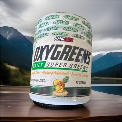 EHPlabs OxyGreens Super Greens Pineapple Powder Gluten-Free 15 Serves