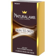 trojan naturalamb latex free lubricated condoms Trojan Naturalamb Lubricated Male Condom - 980502 for sale online main image 0